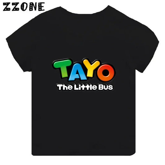 Stylish and Fun Tayo the Little Bus Black T-Shirt for Every Fan!