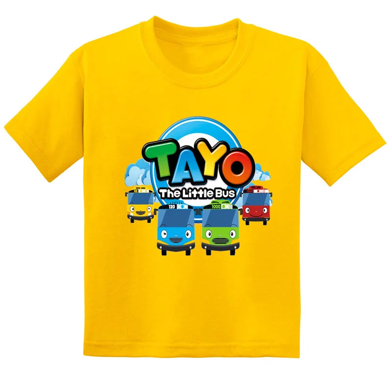 Discover the Perfect Tayo the Little Bus Yellow T-Shirt for Every Fan!