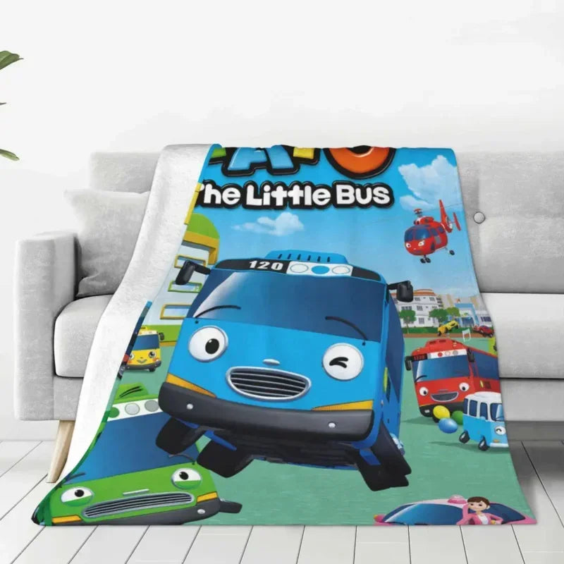 Cozy and Colorful Tayo the Little Bus Blanket for Every Fan!