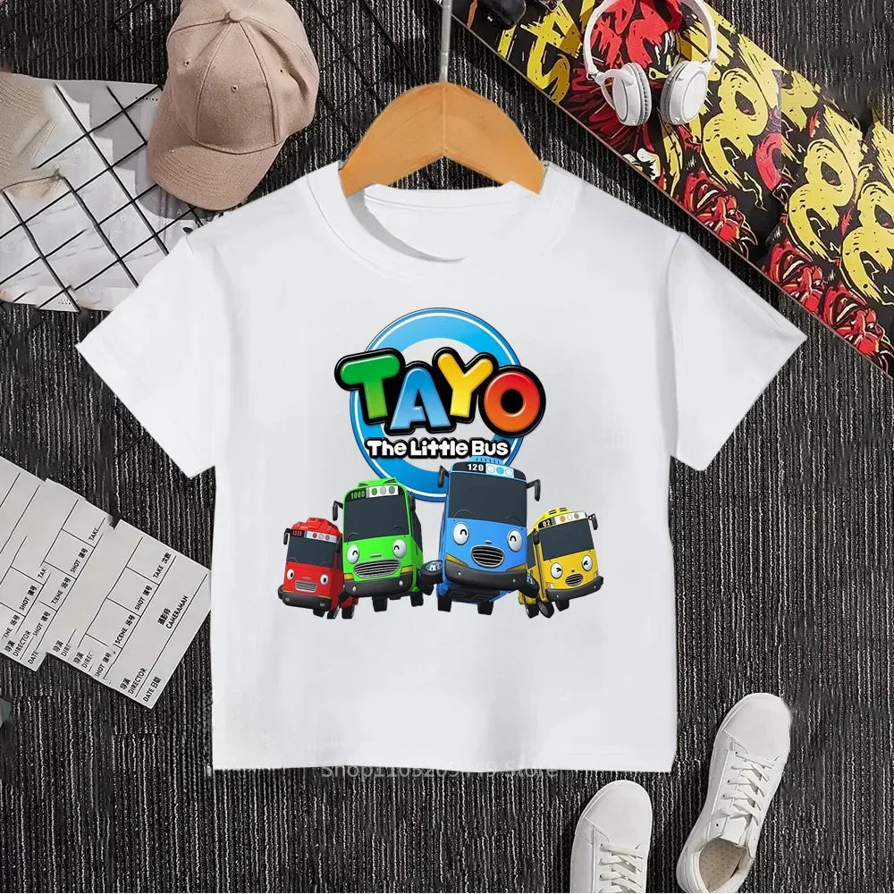 Discover the Perfect Tayo the Little Bus White T-Shirt for Every Fan!