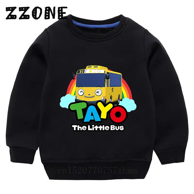 Tayo the Little Bus Long-Sleeve Pullover – black Edition