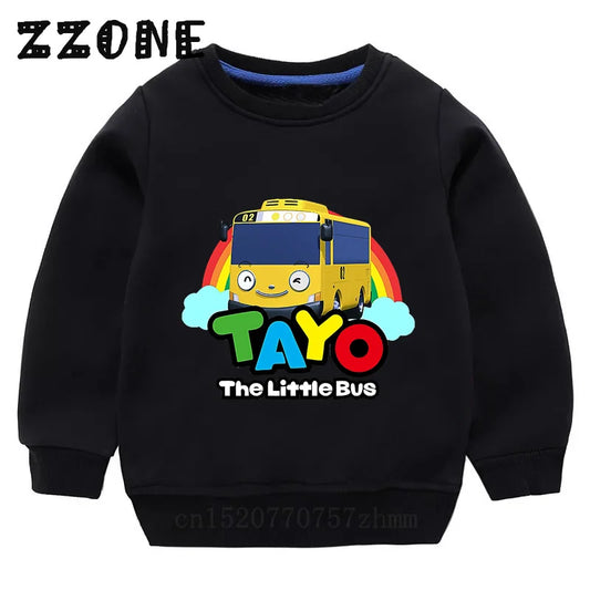 Tayo the Little Bus Long-Sleeve Pullover – black Edition