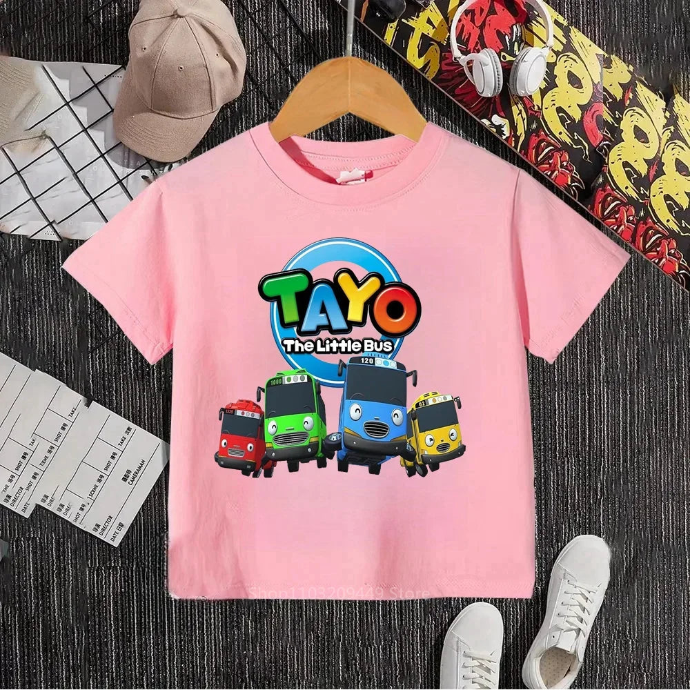 Discover the Perfect Tayo the Little Bus Pink T-Shirt for Every Fan!