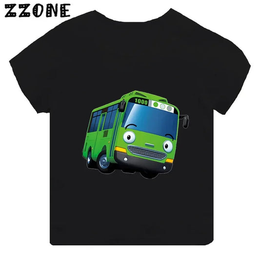 Stylish and Fun Tayo the Little Bus Black T-Shirt for Every Fan!