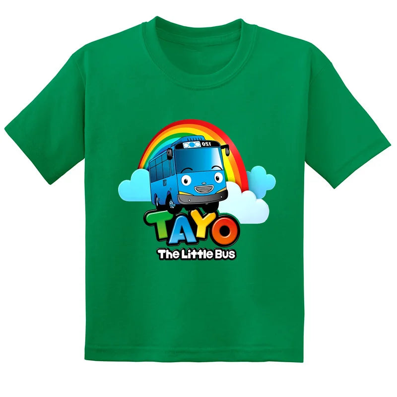 Discover the Perfect Tayo the Little Bus Green T-Shirt for Every Fan!