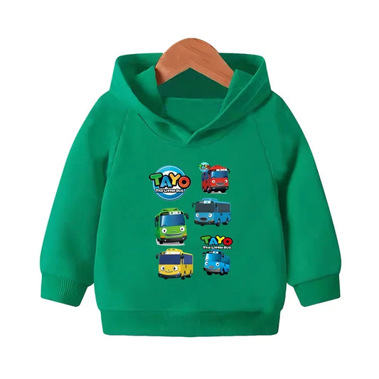 Tayo the Little Bus Hoodie – green Edition