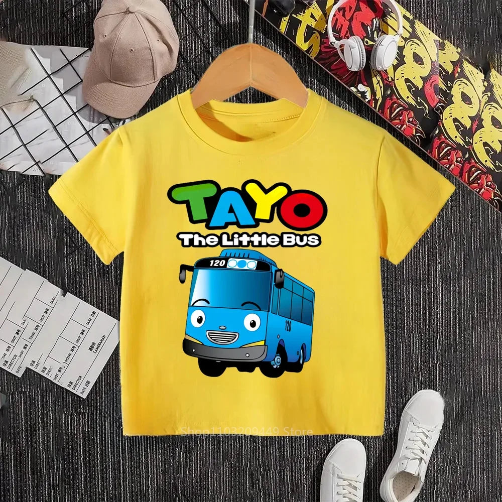 Discover the Perfect Tayo the Little Bus Yellow T-Shirt for Every Fan!