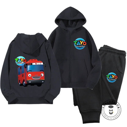 Tayo the Little Bus Tracksuit – black Edition