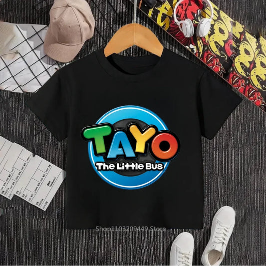 Discover the Perfect Tayo the Little Bus Black T-Shirt for Every Fan!